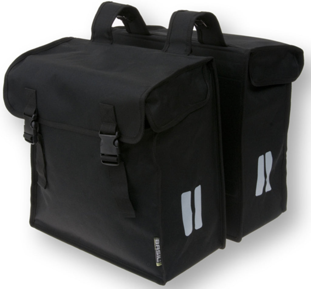 Dubbele-Fietstas-Basil-Mara-XXL-Zwart-47-Liter Dubbele-Fietstas-Basil-Mara-XXL-Zwart-47-Liter